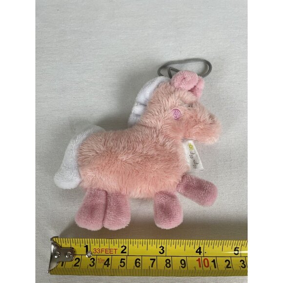 Itzy Ritzy Pink Unicorn Sweetie Pal Pacifier Plush Bag Charm - Picture 9 of 9